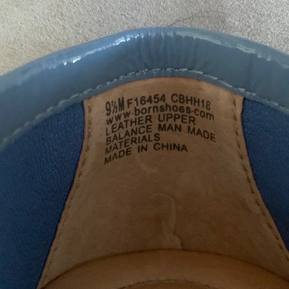 Born NIB Malena Light Blue Patent Loafers size USA 9.5 - Picture 5 of 11